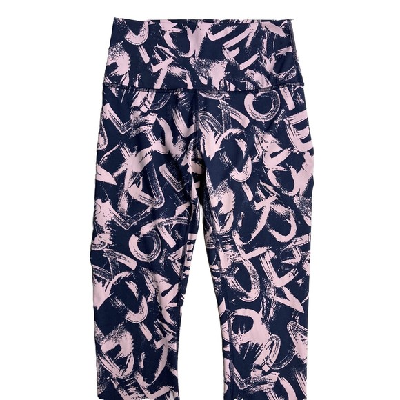 Lululemon Wunder Under High Rise Tight Graffiti Pop Antoinette True Navy Size 4 - Picture 2 of 9
